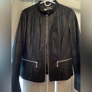 Wilsons Leather Black Zip-Up Jacket